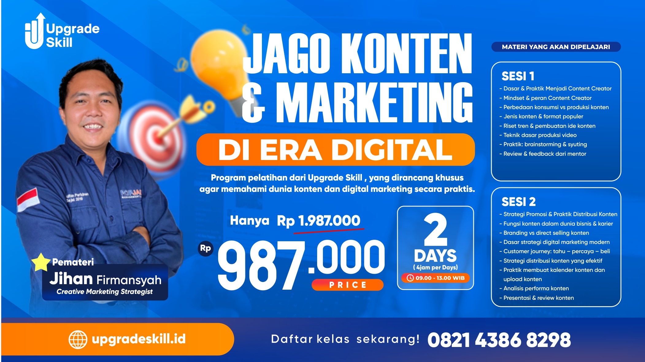 PELATIHAN JAGO KONTEN & MARKETING